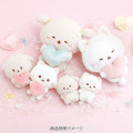 Japan San-X Original Plush Toy - Ishiyowa-chan : Love My Favorite Idol Blue Heart Yellow Ribbon - 3