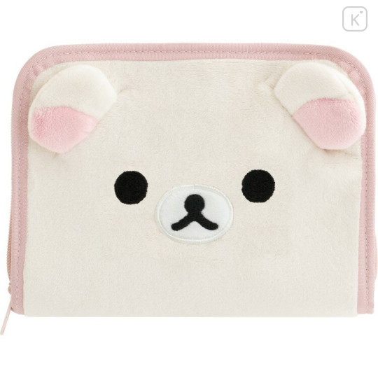 Japan San-X Multi-Purpose Travel Document Organizer - Korilakkuma : Chairoikoguma's Kumakyun Days Cloth Face - 1