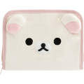 Japan San-X Multi-Purpose Travel Document Organizer - Korilakkuma : Chairoikoguma's Kumakyun Days Cloth Face - 1