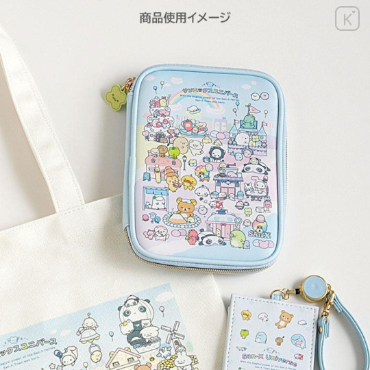 Japan San-X Portable Multi-Pocket Case Passport Wallet - Universe San-X Town - 5