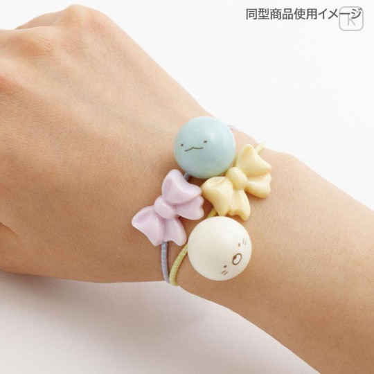 Japan San-X Soft Mascot Hair Tie - Rilakkuma : 3D Ribbon Face - 4