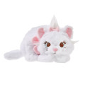 Japan Disney Store Fluffy Plush Pen Case - Marie : with Dangling Tail Charm - 1