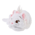 Japan Disney Store Fluffy Plush Pen Case - Marie : with Dangling Tail Charm - 2