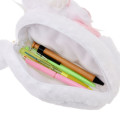 Japan Disney Store Fluffy Plush Pen Case - Marie : with Dangling Tail Charm - 6