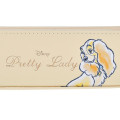 Japan Disney Store Slim Pen Pouch Pencil Case - Lady and the Tramp : Ribbon & Pearl Playful - 5