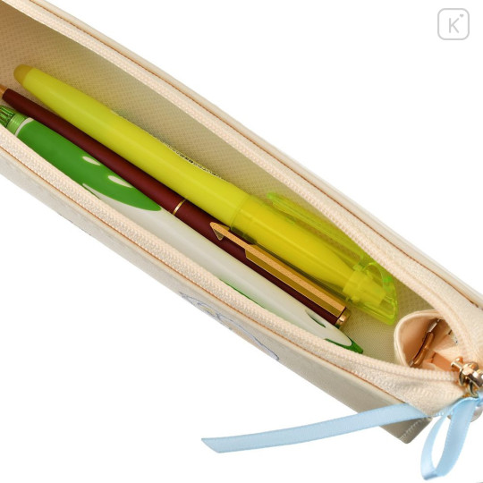 Japan Disney Store Slim Pen Pouch Pencil Case - Lady and the Tramp : Ribbon & Pearl Playful - 6
