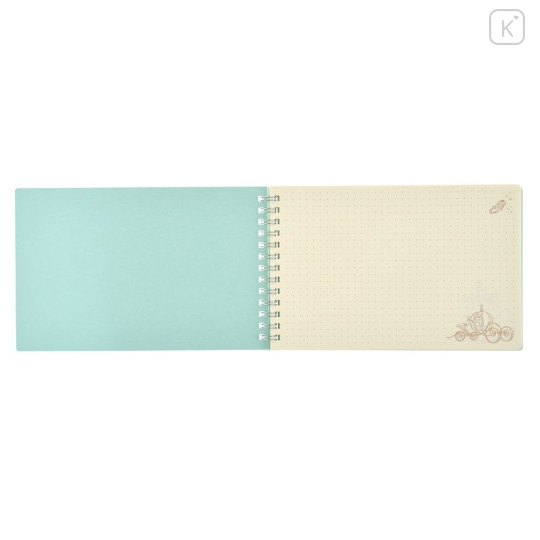 Japan Disney Store Horizontal Ring Notebook - Cinderella : Mint - 2