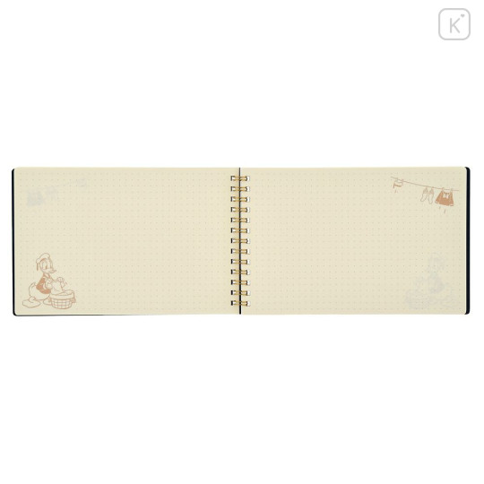 Japan Disney Store Horizontal Ring Notebook - Donald : Laundrying - 3