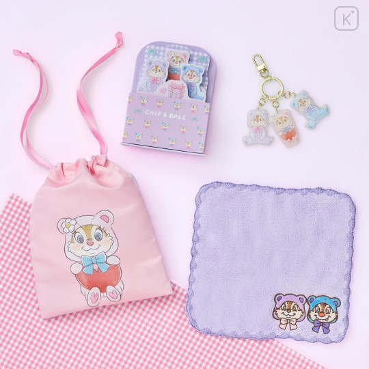 Japan Disney Store Memo Pad & Pen Stand - Chip 'N Dale Collection Bear - 2