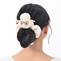 Japan Disney Store Fluffy Scrunchie - Zootopia : Fashion Dawn Bellwether Sheep Face - 2