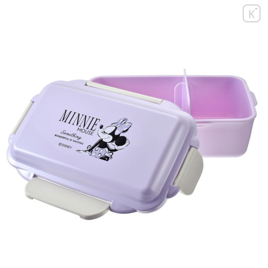 Japan Disney Store Bento Lunch Box 650ml - Minnie : Purple New Lifestyle - 4
