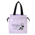 Japan Disney Store Drawstring Pouch & Lunch Bag - Minnie : Purple New Lifestyle - 2