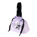 Japan Disney Store Drawstring Pouch & Lunch Bag - Minnie : Purple New Lifestyle - 4