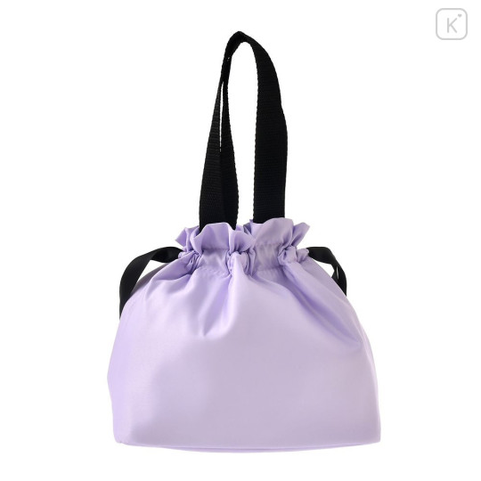 Japan Disney Store Drawstring Pouch & Lunch Bag - Minnie : Purple New Lifestyle - 5