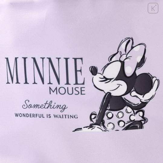 Japan Disney Store Drawstring Pouch & Lunch Bag - Minnie : Purple New Lifestyle - 6