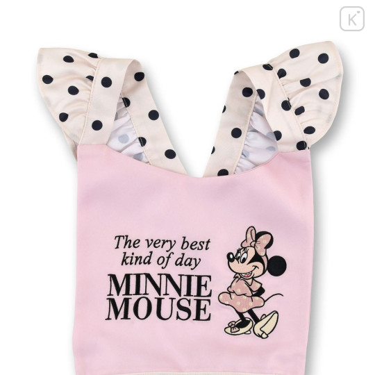 Japan Disney Store Apron - Minnie : Kitchen Light Pink Frill - 4
