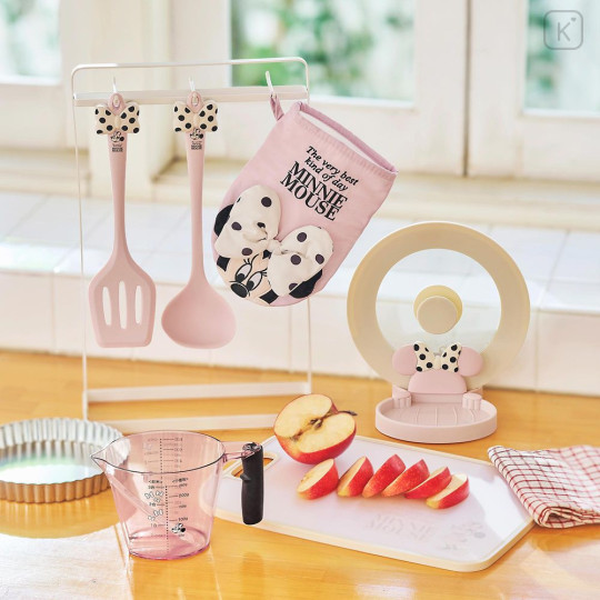 Japan Disney Store Oven Mitt - Minnie : Kitchen Light Pink - 2