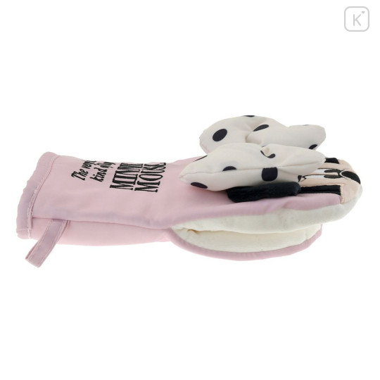 Japan Disney Store Oven Mitt - Minnie : Kitchen Light Pink - 4