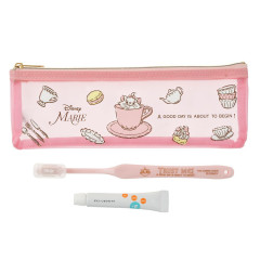 Japan Disney Store Toothbrush Set - Marie : Light Pink Good Day