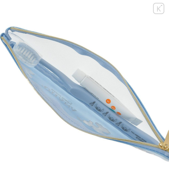 Japan Disney Store Toothbrush Set - Scrump & Stitch : Light Blue Ohana - 6