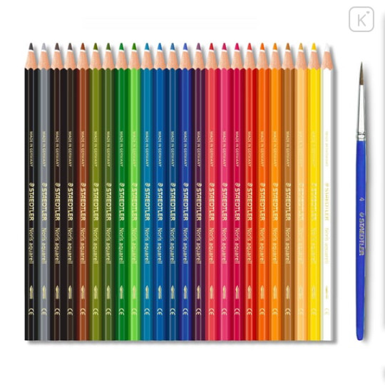 Japan Staedtler Watercolor Pencil 24 Color Set - Noris Aquarell - 2