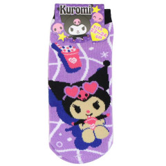 Japan Sanrio Socks - Kuromi : Tan Pool Party