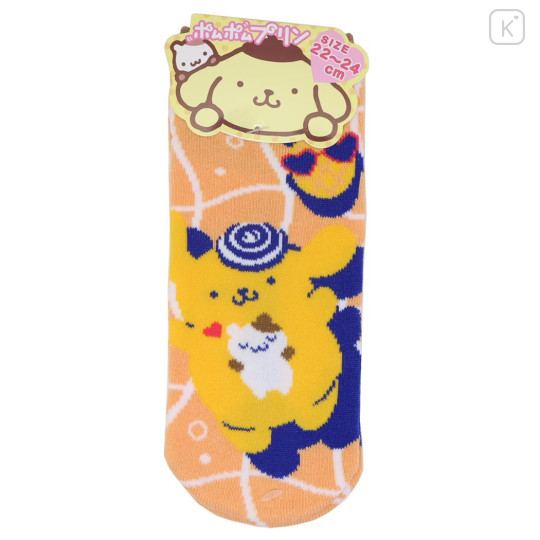Japan Sanrio Socks - Pompompurin : Tan Pool Party - 1