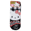 Japan Sanrio Socks - Hello Kitty : Plaid Black - 1