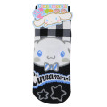 Japan Sanrio Socks - Cinnamoroll : Plaid Black - 1