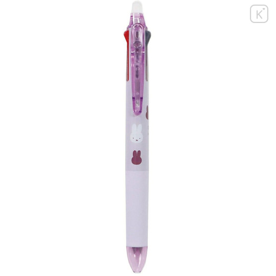 Japan Miffy FriXion Ball 3 Slim Color Multi Erasable Gel Pen - Face Purple - 1