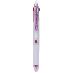 Japan Miffy FriXion Ball 3 Slim Color Multi Erasable Gel Pen - Face Purple