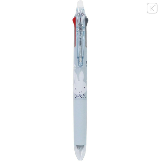 Japan Miffy FriXion Ball 3 Slim Color Multi Erasable Gel Pen - Blue Flower Dress - 1