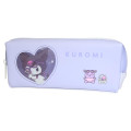 Japan Sanrio Twin Zipper Pen Case - Kuromi : Sunglasses Heart - 1