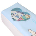 Japan Sanrio Twin Zipper Pen Case - Cinnamoroll : Sunglasses Heart - 4