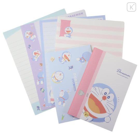 Japan Doraemon Volume Up Letter Envelope Set - Doraemon : Anywhere Door Happy - 1