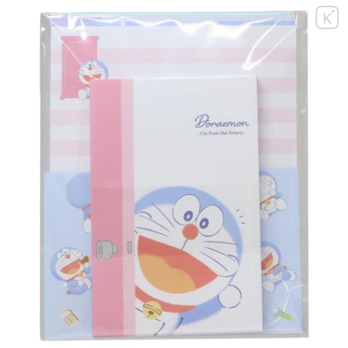 Japan Doraemon Volume Up Letter Envelope Set - Doraemon : Anywhere Door Happy - 4