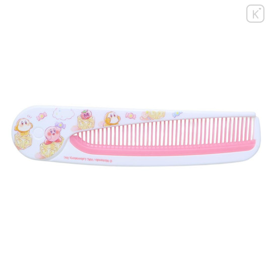 Japan Kirby Folding Comb - Kirby & Waddle Dee : Pupupu Rainy Day - 1