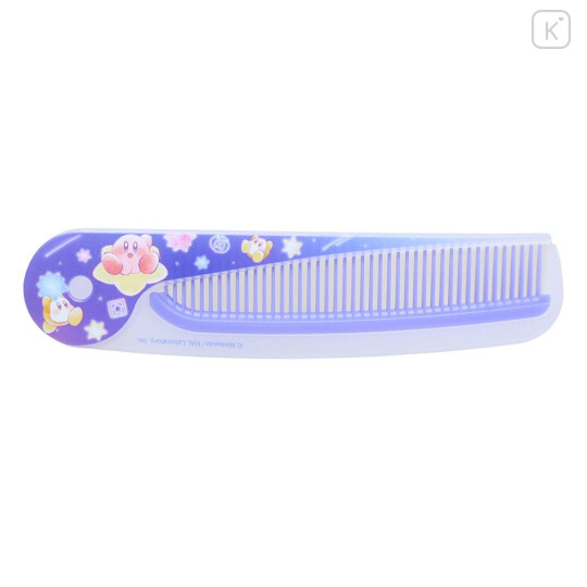 Japan Kirby Folding Comb - Kirby & Waddle Dee : Twinkling Stars - 1