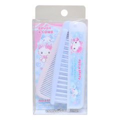 Japan Sanrio Folding Brush & Comb - Cinnamoroll & Hello Kitty : Cat Performance