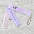 Japan Sanrio Folding Brush & Comb - Kuromi & My Melody : Cat Performance - 3