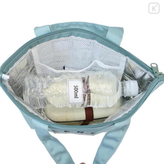 Japan Peanuts Insulated Cooler Lunch Bag - Snoopy & Woodstock : Turquoise - 3