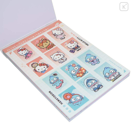 Japan Sanrio A6 Notepad - Hangyodon & Hello Kitty : Pose Selfie - 2