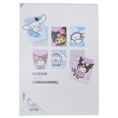 Japan Sanrio A6 Notepad - Cinnamoroll & Kuromi : Pose Selfie