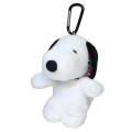 Japan Peanuts Eco Shopping Bag & Mascot Pouch - Snoopy : Sakura Black - 4