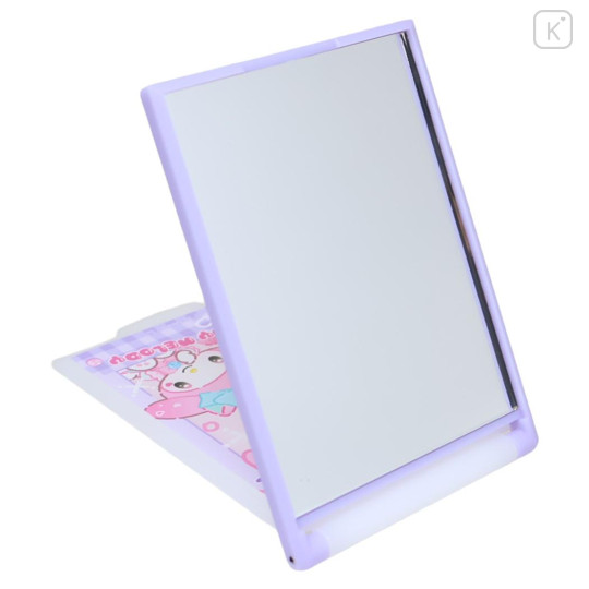 Japan Sanrio Folding Mirror - Kuromi & My Melody : Cat Performance - 2