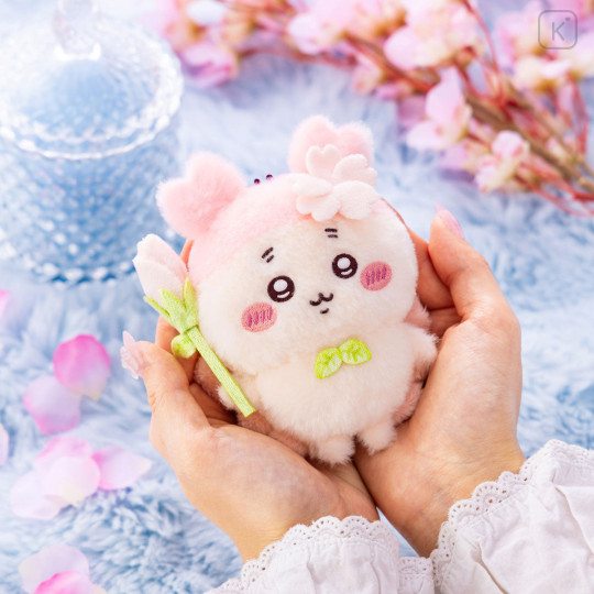 Japan Chiikawa Mascot Holder - Furuhonya Kani-chan : Sakura Fairy - 4