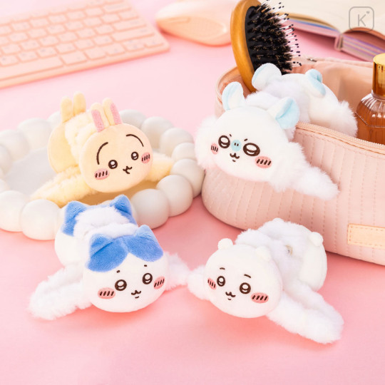 Japan Chiikawa Mascot Hair Claw Clip - Momonga : Fluffy - 2