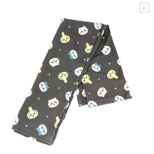 Japan Chiikawa Arm Cover - Chiikawa & Hachiware & Usagi : Black Colorful Face - 1
