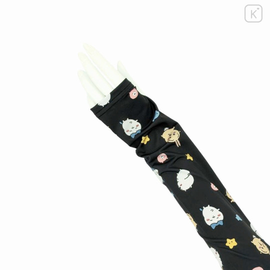 Japan Chiikawa Arm Cover - Chiikawa & Hachiware & Usagi : Black Colorful Dance - 2