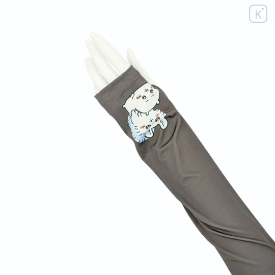 Japan Chiikawa Arm Cover - Chiikawa & Momonga : Grey Bully - 2